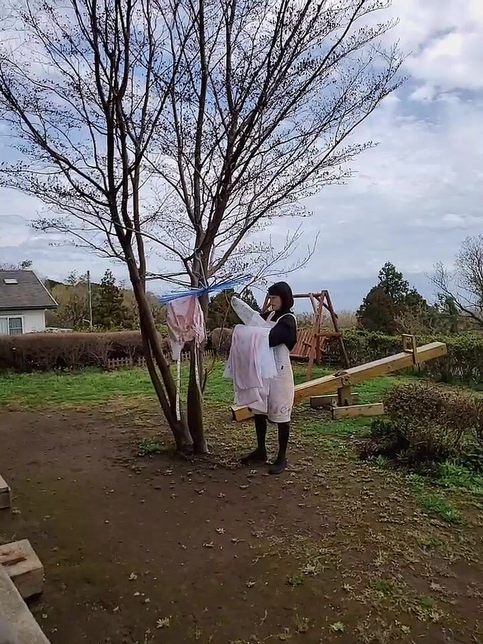 Mayumi Kanzaki: Ibu tiri Mengambil Pakaian Dobi