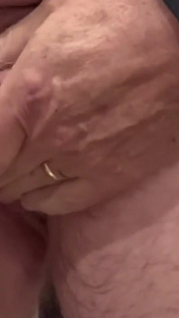 Grandpa Pumps His Small, Hairy, Soft Cock