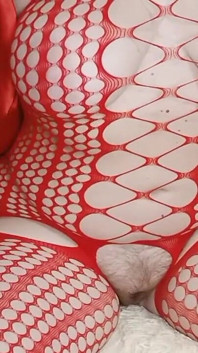 Red Fisnhet body e pelliccia in giro