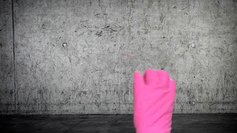 Ari Kajira: Guantes de goma rosa invisibles de Arikajira