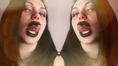 Goddess Misha Goldy: Moje černé rty upoutají vaši pozornost!