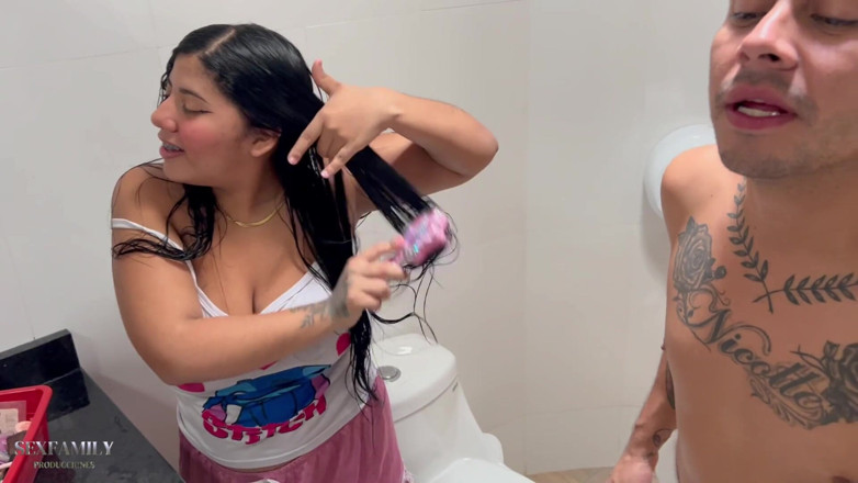 Bigboobssex: My Beautiful Indian Is Getting Ready in the Bathroom and...