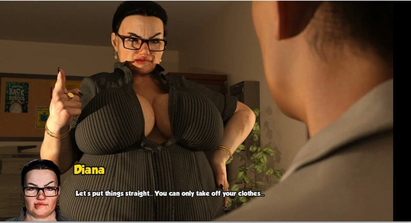 XXX Games Bunk: Area 69 - Gameplay - Roleplay - Diana Story - BBW Principal Loves to Fuck...
