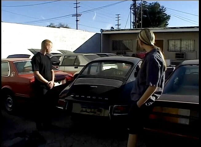 Out Sexxx: Gorgeous blonde gets fucked in a junkyard