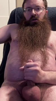 Bearded Cub Big Cumshot