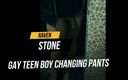 RavenStone: Homo tienerjongen kleedt zich naakt om in de winkel