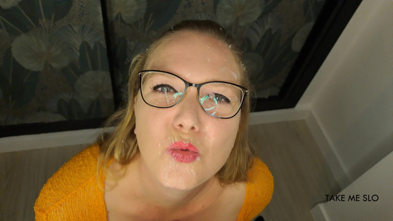 TakeMeSlo: Ich erwarte nicht so viel sperma - pOV-blowjob und gesichtsbesamung