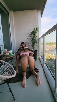 Morbo on the Balcony Mamada, Sexo Standing on the Baranda and Throat Deep on Four