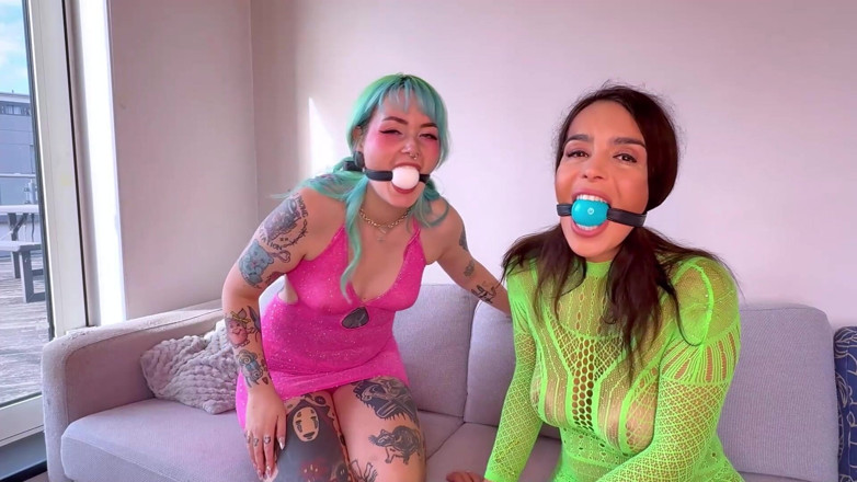 Latina Fetish: Vincolato per il lavoro: lesbica Bondage Competition (hd + Bts)