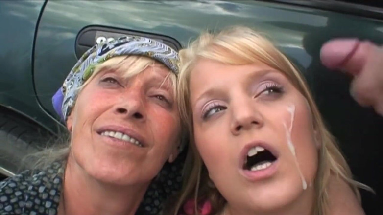 My porn family: Młoda autostopowiczka z ojczymem wdzięczna za starą świnię, która przyszła na...