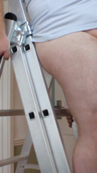 Brummieboi Does Porno on Ladder Sucking Daddies Cock