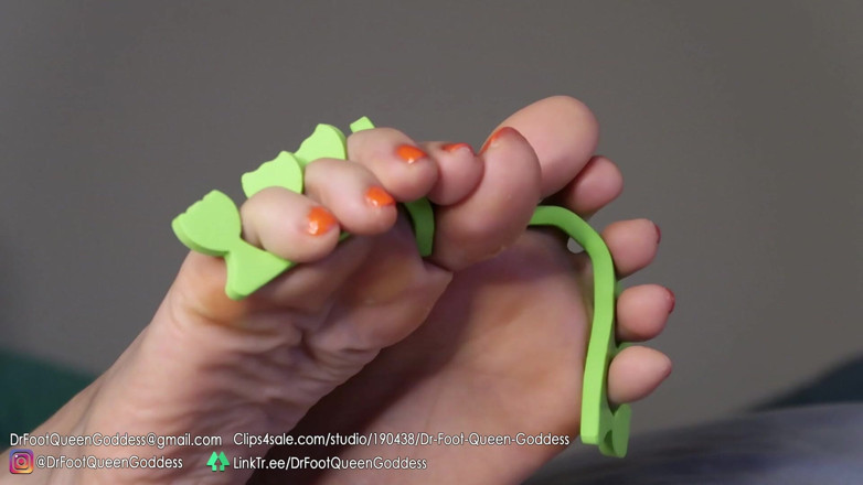 Dr. Foot Queen Goddess: Pedi vaječná pedikúra (oranžová) část 5