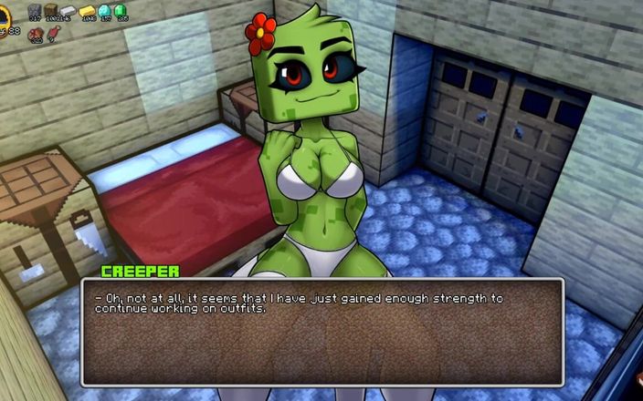 LoveSkySan69Real: Minecraft azgın zanaat - iç çamaşırlı bölüm 28 creeper! Loveskysanhentai'den oral seks bakış...