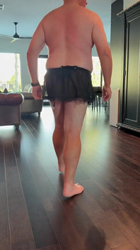 My Little Black Skirt and Thong