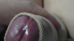 Sissykanisa's Lingerie Collection Ep23 Part2: Blue Stocking and Satin Dress Masturbation