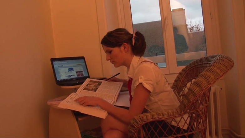 Real Anal Stories: French college chick gets smashed hard