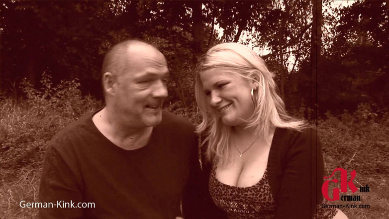 German Kink: Deepthroat and face fuck action for a poor blonde chick