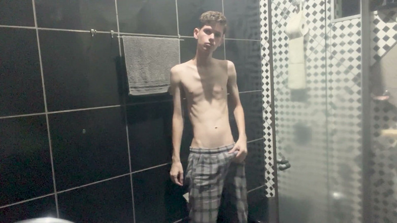 Kedoimath: Kedoimath - a Twink Just Showing Your Body Before Shower