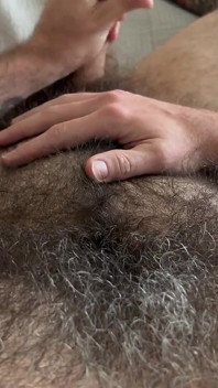 Furplay: POV Extremely Hairy Bisexual Bear Cums While Rubbing His Furry Body
