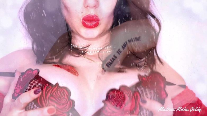 Goddess Misha Goldy: Boże Narodzenie cei i upokorzenie całe czerwone! Jebanie!