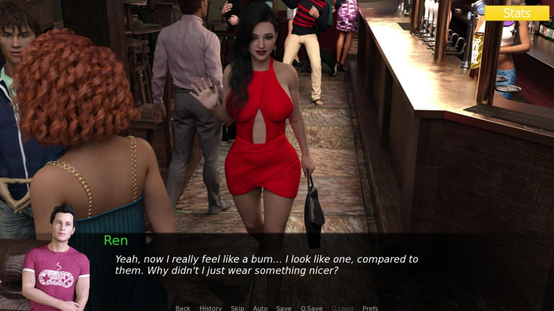 3D Cartoon Porn: Erotica 4 - Riley, Ren and Lilly Dance at the Bar Then...