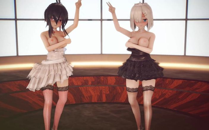 Mmd anime girls: 섹시한 춤을 추는 Mmd R-18 애니메이션 소녀 (클립 48)