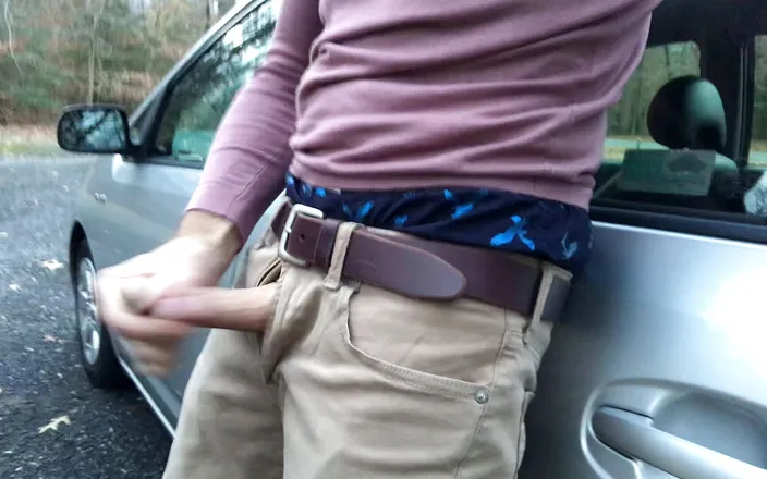 TJenner: Hot jerking in my car and parking lot, sagging, boxers...
