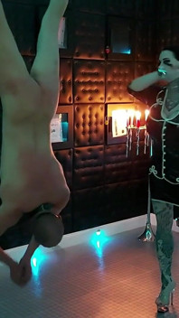 ミスアレッサミラノ無慈悲逆さま鞭打ちパート2