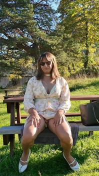 Exposure. Sissy in Chastity.