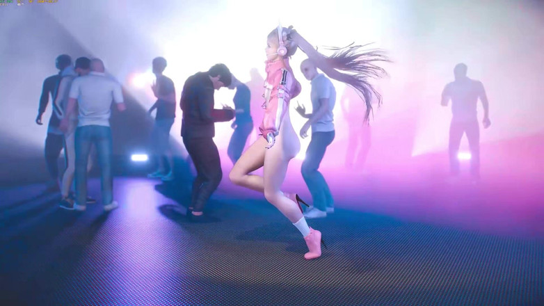 Why fuck so hard: 3D blonďatá asijská striptérka nahá a její hubené tělo bylo...