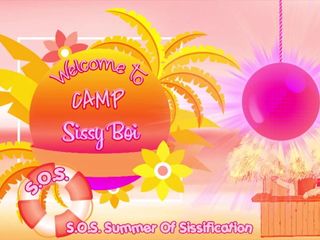 Campsissyboi: Tüm kadın kılıklı kızlar sahibe için yarak emiyorken kampta sissy...