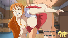 Hentai ZZZ: Nami un pezzo a pecorina hentai