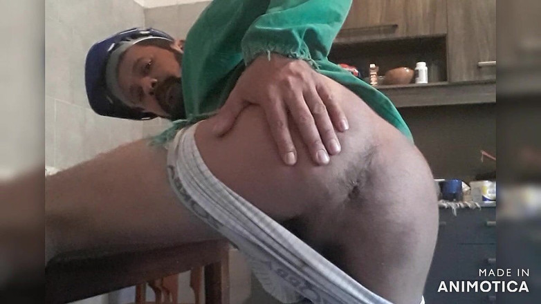 Stink HairyMale: Je me suis réveillé excité (angle 2)