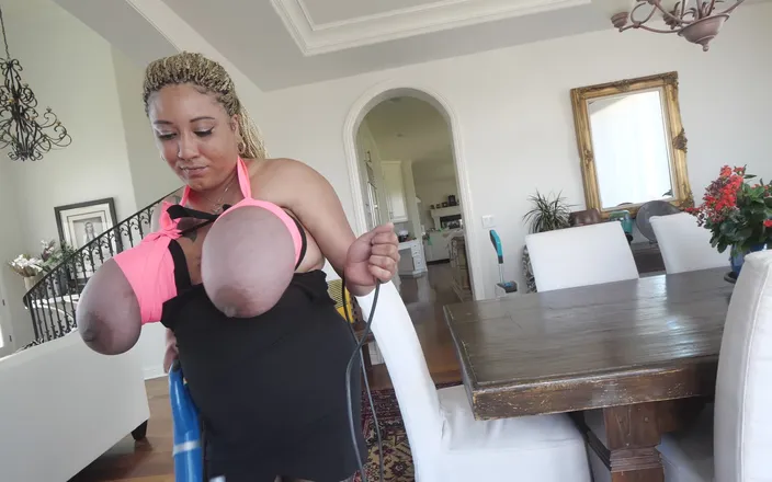 Stephanie Roberts: Danni Vacuuming Surprise!