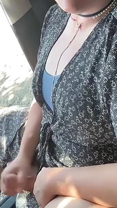 Full Video - Shemale Strokes Fat Cock Next to Busy Road