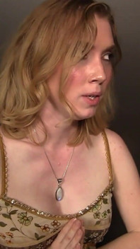 Hot blonde sucks huge cock and masturbates clit