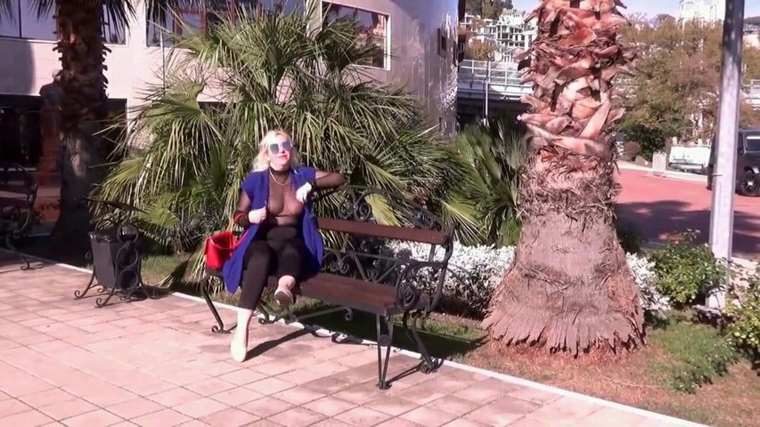 Nylon Boobs in Public (Red Rose Rus)