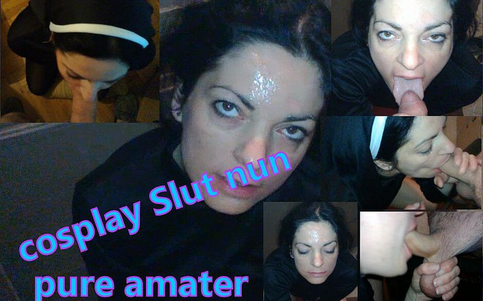 Toilet Mommy: Biarawati cosplay jalang menyembah zakar