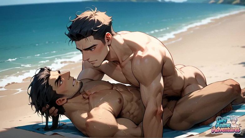 Gay Anime Adventures: Sweat-drenched Hunks of Muscle Indulge in a Scorching Fuck-a-thon on...