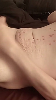 Hot Candle Wax on My Body and Cock While I Cum