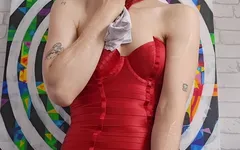 Gorgeous Trans Woman Sniffs Panties and Jerks off
