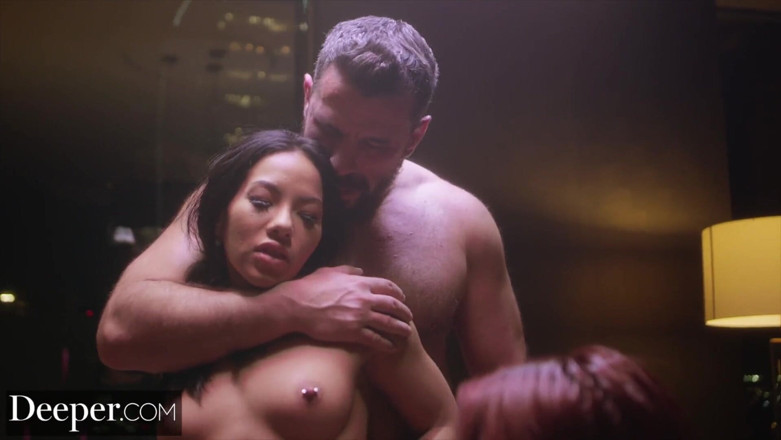 Deeper: Deeper. Adriana is handcuffed and have to watch