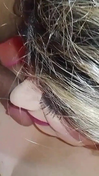 Wearing Only Sexy Lingerie, She Provoked Her Husband.