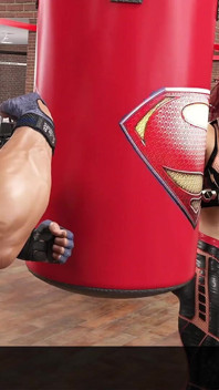 Muscle female mma fighter prende un lottatore maschio e poi scopa Cockham supereroi 46