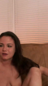 Fabulous brunette teen hard drilled by a big cock