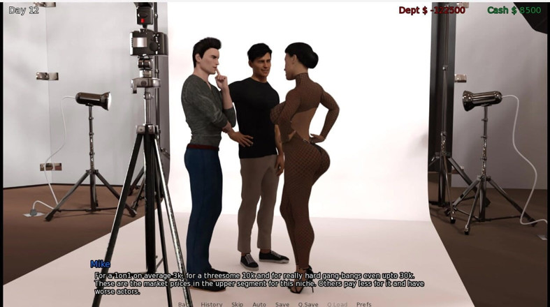 XXX Games Bunk: Hříšný úspěch - Gameplay - Roleplay - Tabu - Mike Studio - 1. focení se spodním prádlem