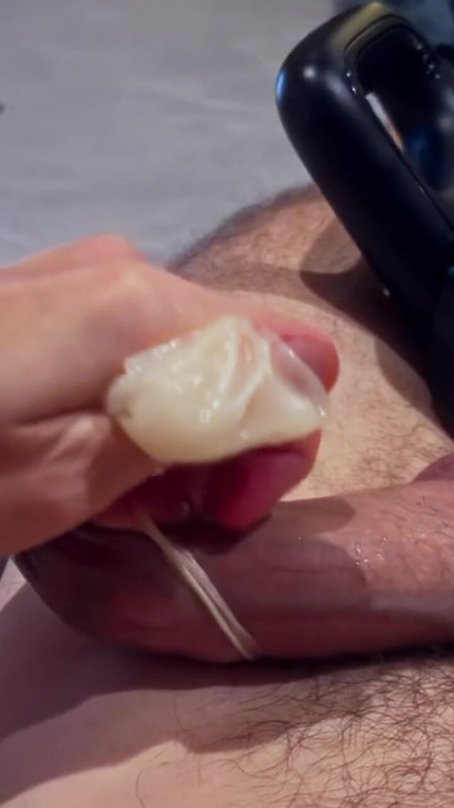 That Fuck Machine Makes Me Cum Buckets Filled This Condom up with My Cum (ACoupleOfGuys) That Fuck Machine Makes Me Cum Buckets Filled This Condom up with My Cum (ACoupleOfGuys)
