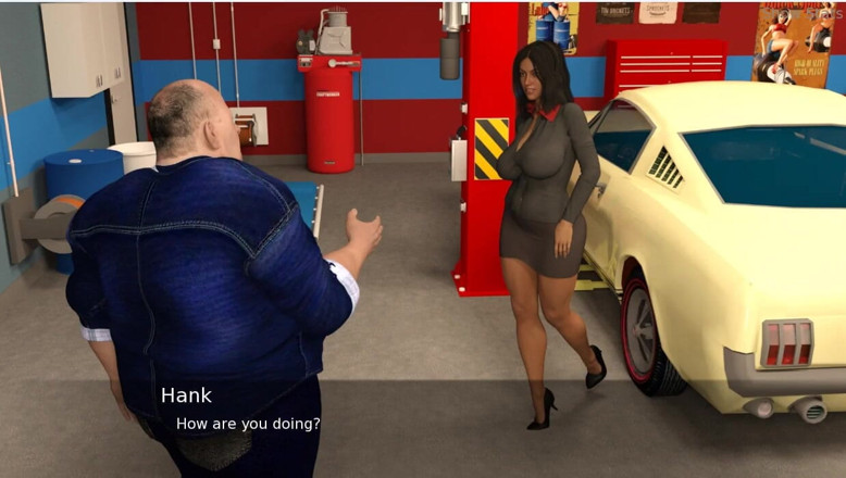 XXX Games Bunk: Project hotwife - เกมเพลย์ - สวมบทบาท - ไม่เย็ด - แค่หยอกล้อ - สุขาภิบาลสวมชุดช่างซ่อมรถและกลศาสตร์หยอกล้อ