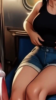 Lin Plays Footsie on the Train
