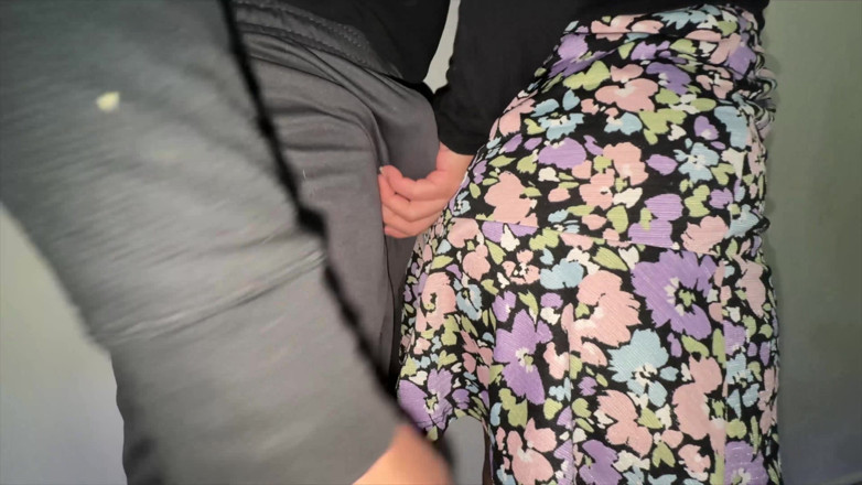 CoupleOfHotSins: You Can See It When She Strokes the Stranger's Penis